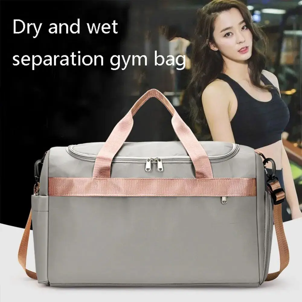 

Business Trip Travel Duffle Bag Portable Dry Wet Separation Waterproof Gym Bag Large Capacity Overnight Bag Men