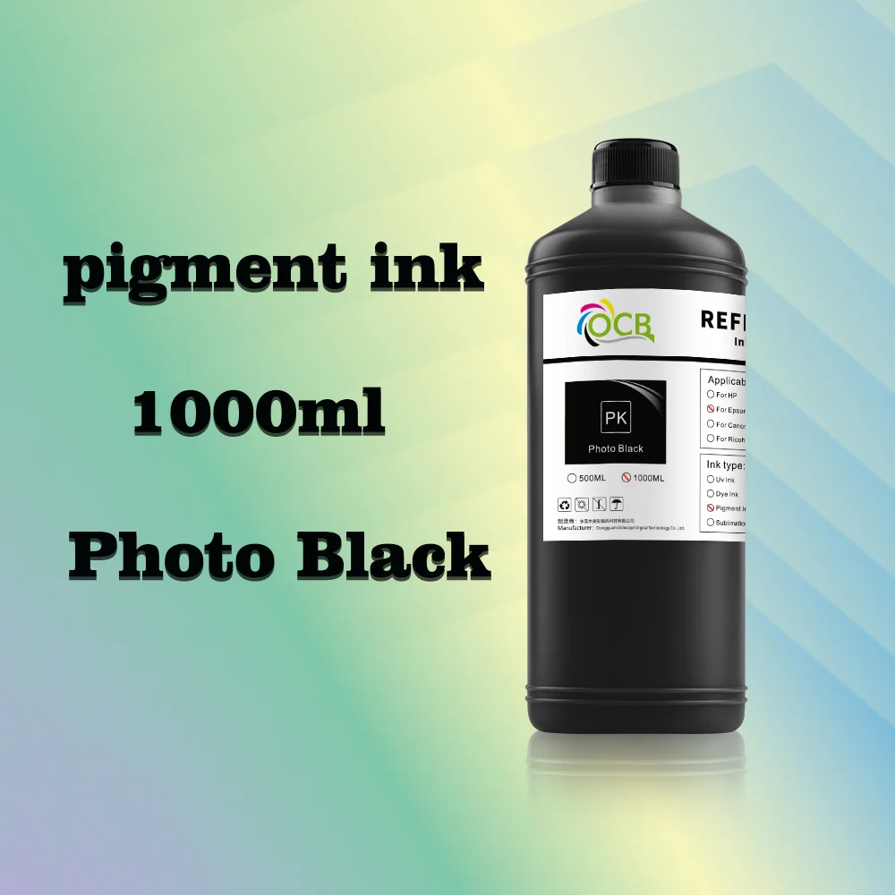 1000ML Waterproof Pigment Ink For Epson P6000 P7000 P8000 P9000 P6080 P7080 P8080 P9080 Inkjet Printer (11 Color Available)