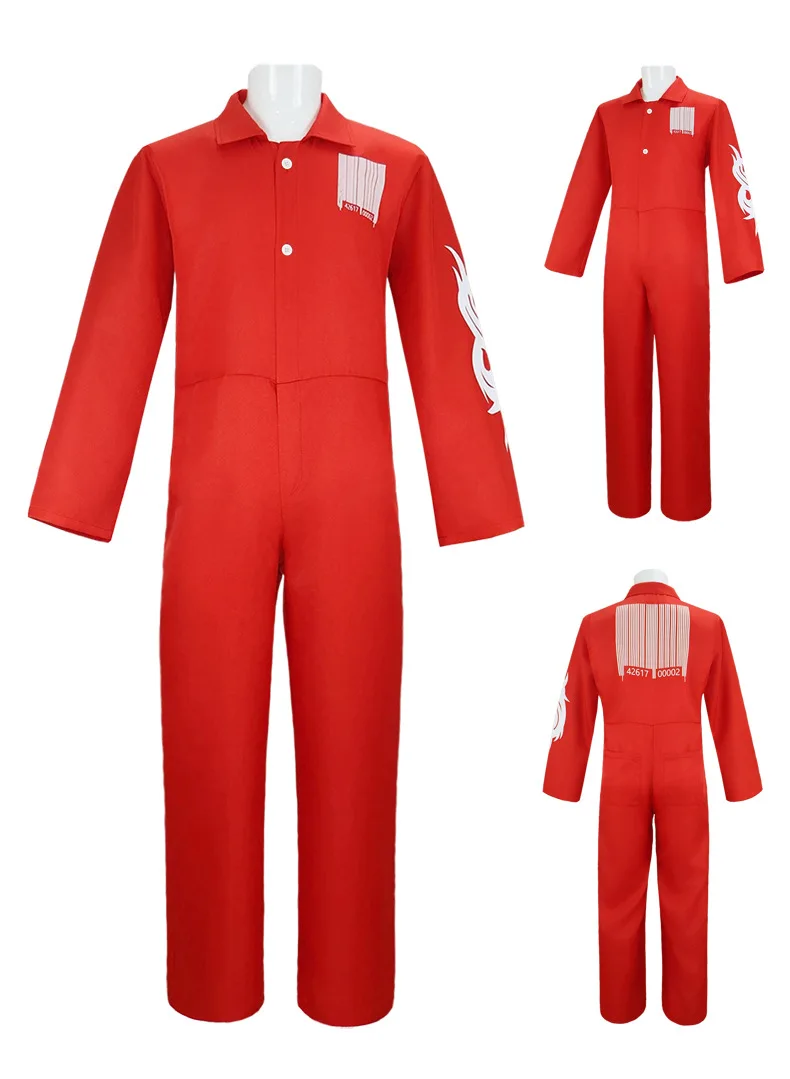 Band Slip Cosplay Knoten Joey Cosplay Fantasie Rot Blau Uniform Outfits Kostüm Verkleidung Männer Overall Halloween Karneval Party Anzug – Detail 8
