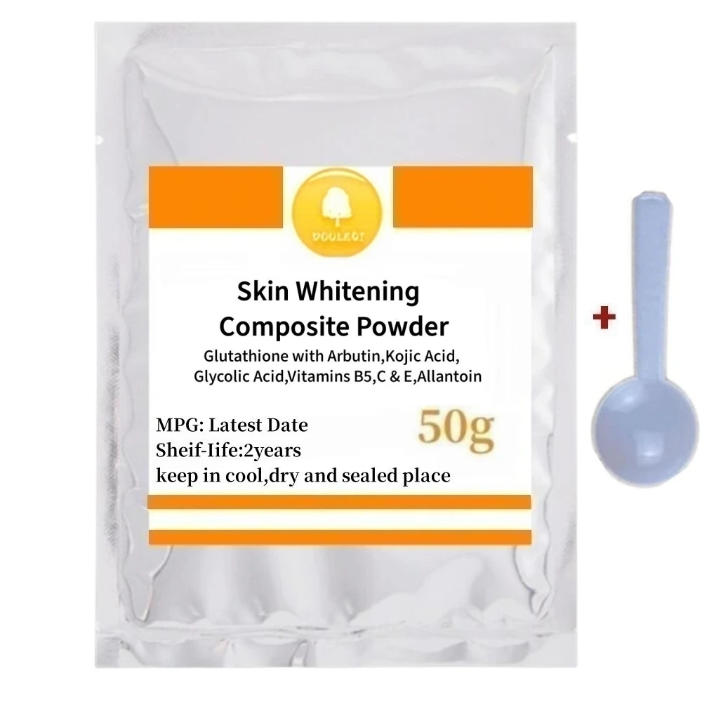 Skin Whitening Composite Powder ggglutathione With Arbutin kojic Acid glycolic Acid vitamins B5 c & E allantoin skin whitening powder