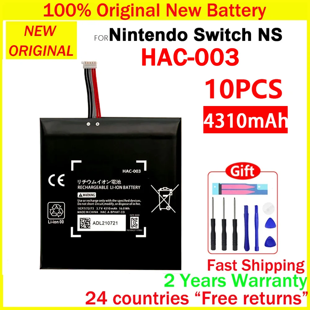 

New Genuine HAC-003 HAC003 Rechargeable Battery For HAC 003 NS Switch 2017 Game Console HAC-001 4310mAh Batteries