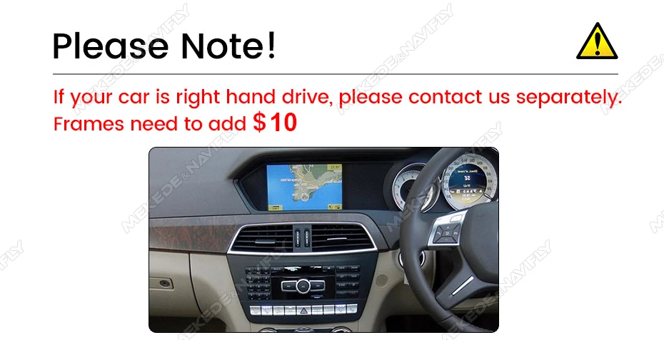 MEKEDE EU Store Autoradio für Mercedes-Benz C-Klasse W204 C204 S204 2008–2010 Auto-Multimedia-Player Navi GPS Carplay AUTO BT – Detail 8