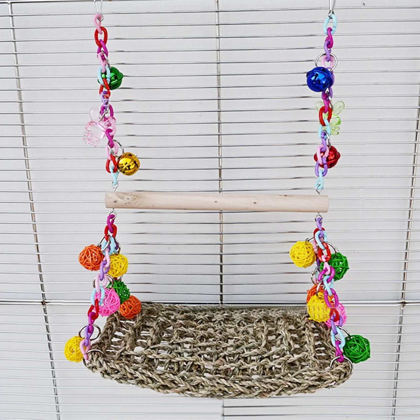 Side view of seagrass swing