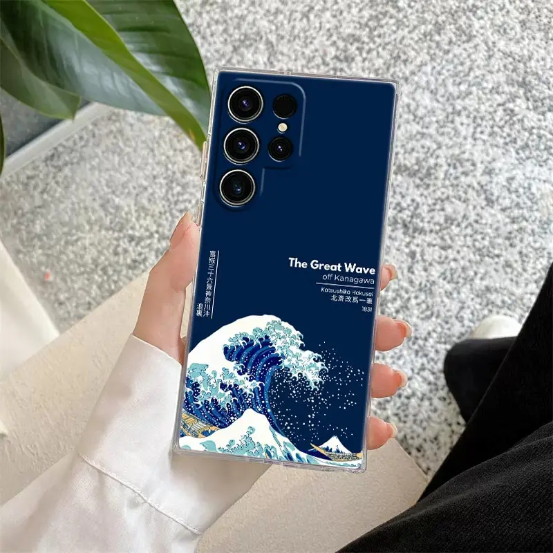 The Great Wave Katsushika Hokusai Clear Phone Case