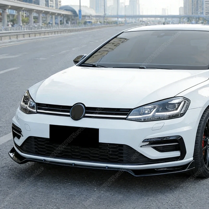 폭스바겐 골프 7 7.5 GTI GTD R R-라인 2013 2014 2015 2016 2017 2018 2019 2020 맥스톤 스타일 자동차 프론트 범퍼 스플리터 립 바디 키트