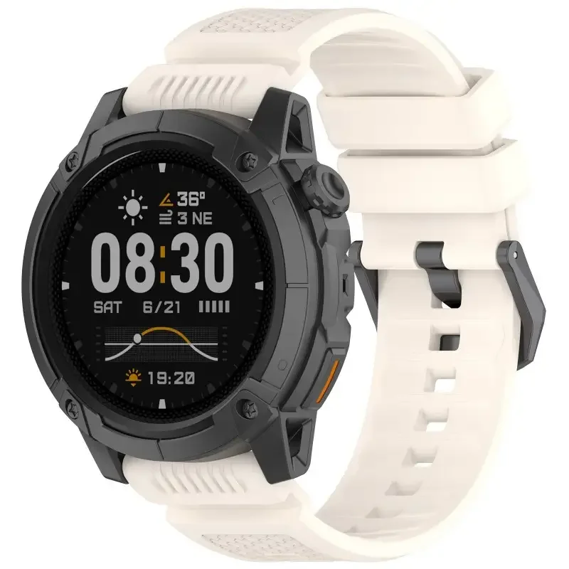 24mm Armor Silicone Sports Strap - Comfortable Wristband Bracelet