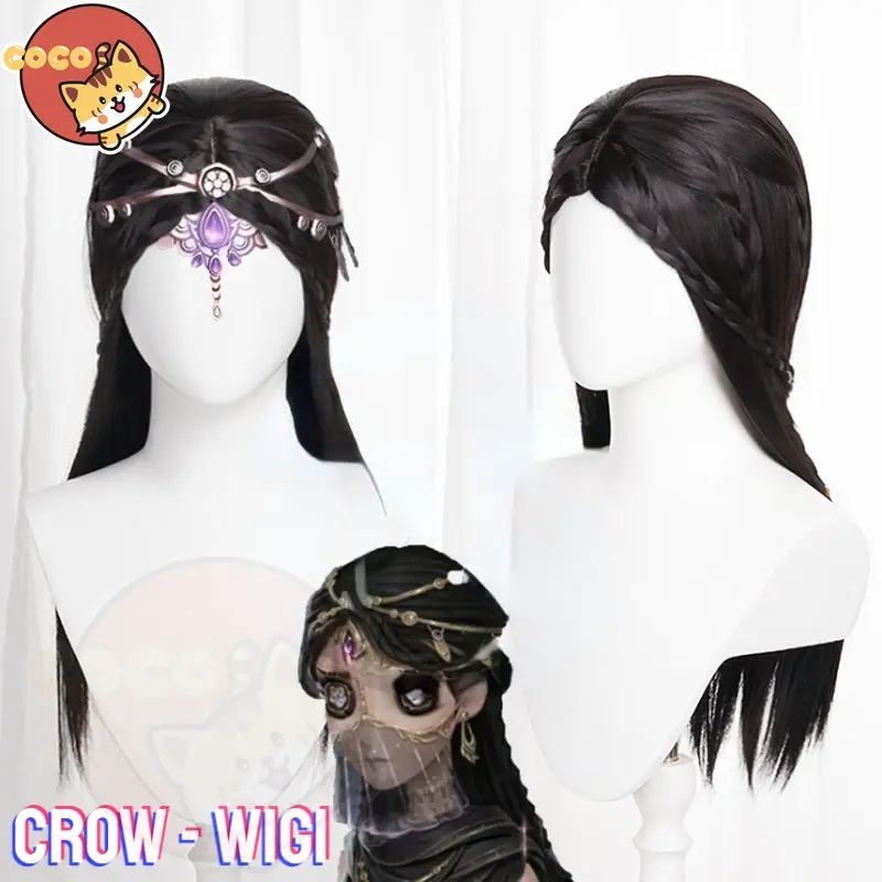 

CoCos Game Identity V Crow Antiquarian Cosplay Wig Game Cos Identity Wig Qi Shiyi Crow Cosplay Black Wig