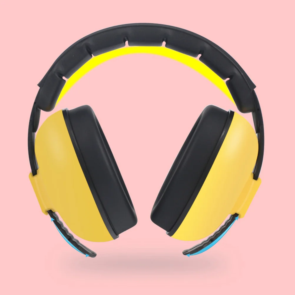 

Baby Hearing Protection Earmuff Noise Cancelling Ear Muffs for Sleep Play Study (Yellow)