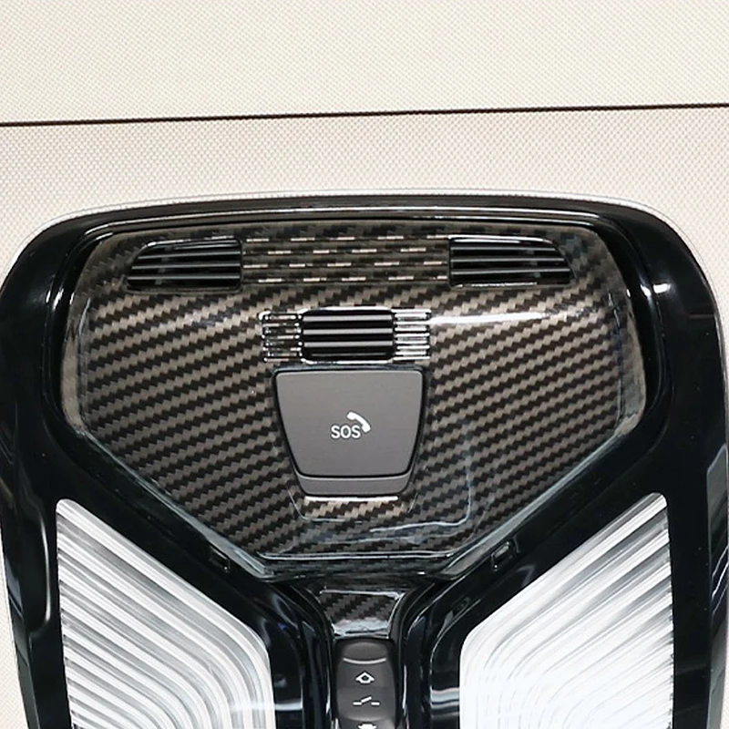 Für BMW 3er G20 G28 2020-2022 Auto Front Lesen Licht Panel Dekorative Abdeckung Trim Innen Zubehör Carbon farbe Aufkleber – Detail 4