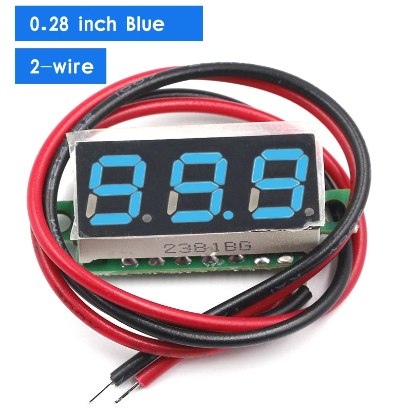 retractable tape measure 0.28 inch DC 0-100V 3-Wire Mini Gauge voltage meter Voltmeter LED Display Digital Panel Voltmeter Meter Detector Monitor Tools digital vernier caliper Measurement & Analysis Tools