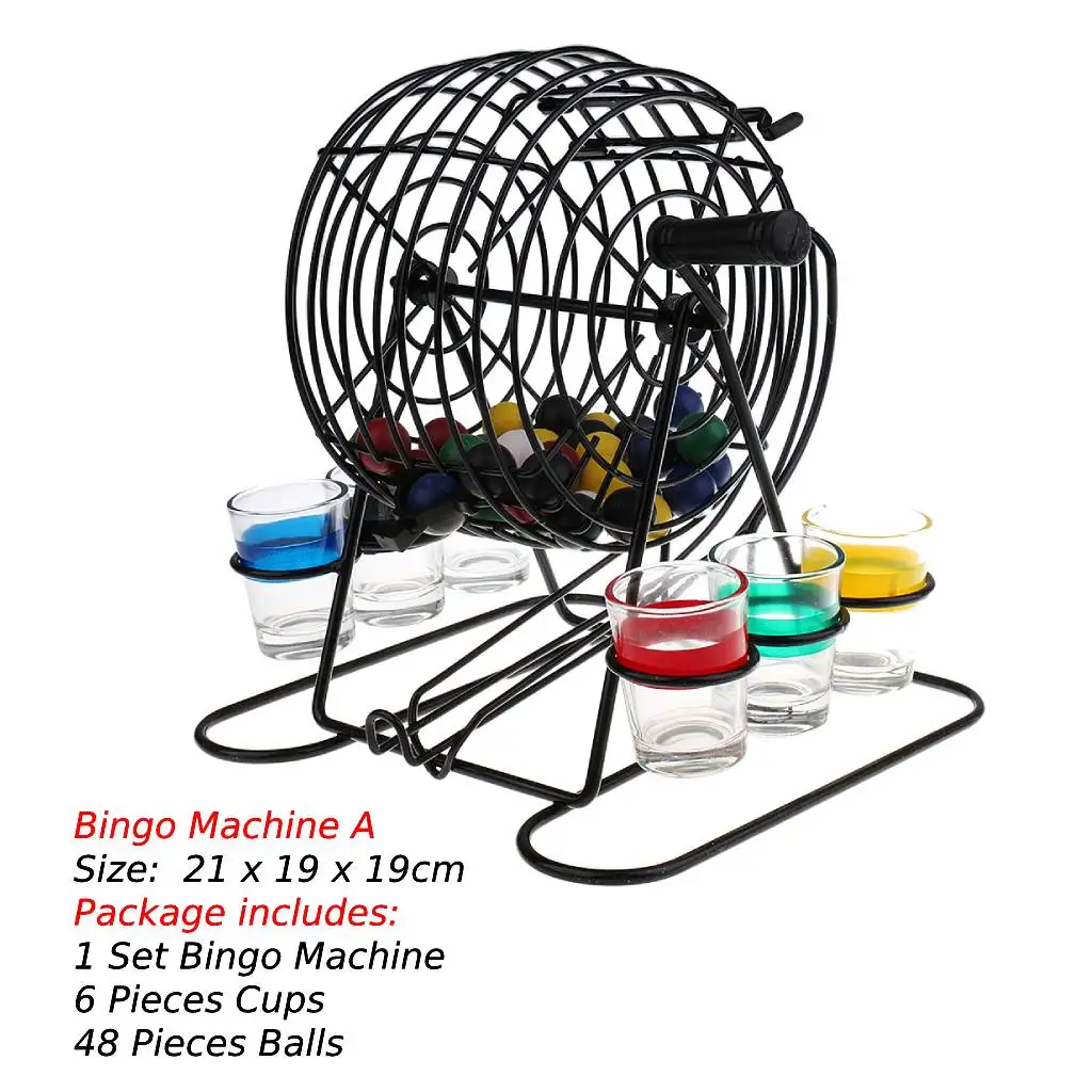 Mini Jeu de Bingo Machine à Loterie Jouets en Plastique Jeu de