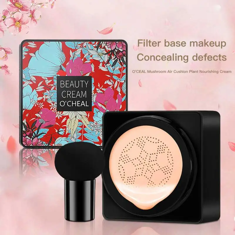 Mushroom Head Air Cushion BB CC Cream Light Concealer Lasting Moisturizing Foundation Face Base Cream Waterproof Anti-sweat