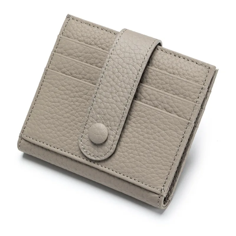 

Amazon's New Leather Women's Short Multi-function Card Bag Small Wallet Multi-card Sleeve Small Money Clip