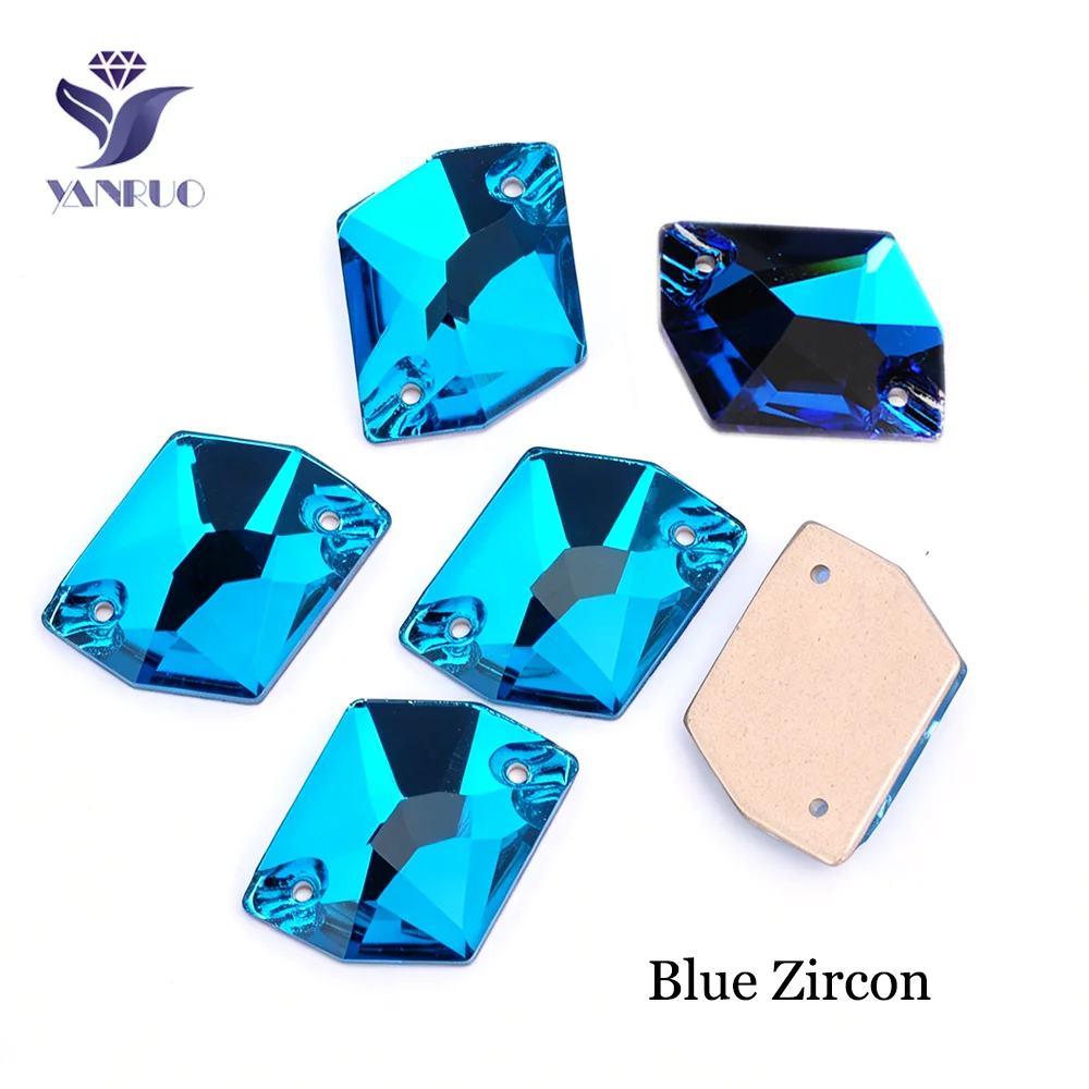 Colorful Cosmic Glass Crystal Sew-On Rhinestones