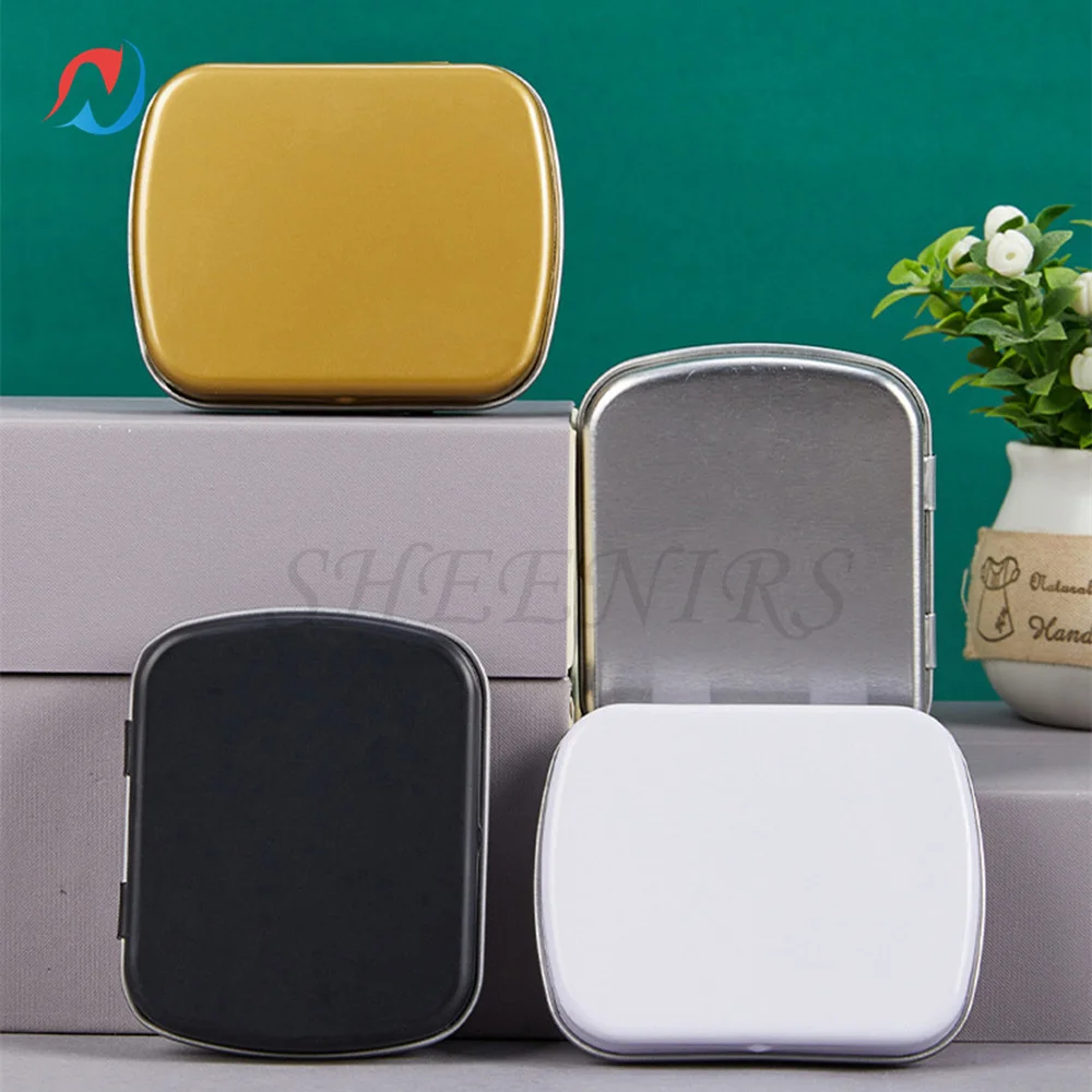 4 Pièces Petites Boîtes En Metallique, Petite Boîte Métal Avec Charnières, Boîte A Bonbon En Métal Domestique Pour Clés De Rangement Candy Pièce De Monnaie Etc Stockage De Petits Objets