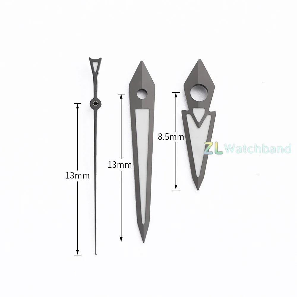 Silver, Gold, Rose Gold, Grey Luminous Watch Hands
