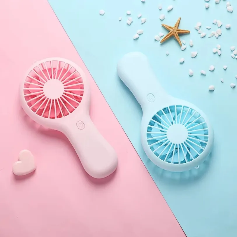 Portable Handheld Fan USB Charging Mini Fan With 3 Speed High Wind Desktop Travel Pocket Handheld Small Charging for gaming