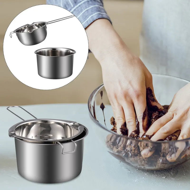 Description Picture 3 of itemPot Melting Boiler Double Chocolate Wax Candy Making Pan Stainless Steel Cheese Butter Soap Pouring Warmer Melt Bowl Fondue