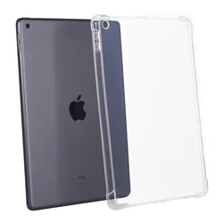 Transparent Shockproof TPU Silicone Tablet Case for iPad 11th 2025 11in (Transparent)