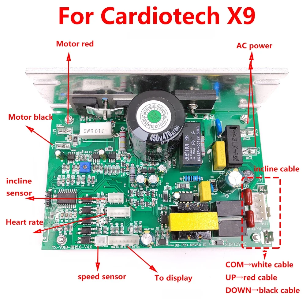Cardiotech X9-Motor Speed Control Board, Treadmill Motor Controller, Power Supply Unit, Compatible with PF-905 3