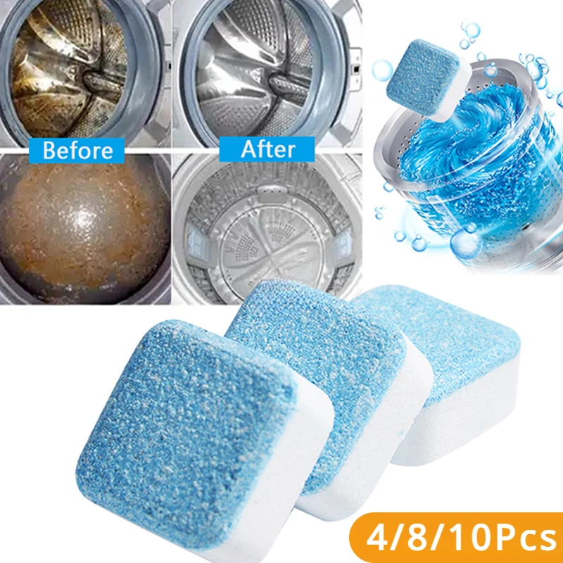 Washing Machine Cleaner Effervescent Tablets Deep Cleaning Washer Stains Detergent Laundry Tub Safe Deodorizer Household Tools washing machine tablets washing machine cleaner tablets detergent tablets
