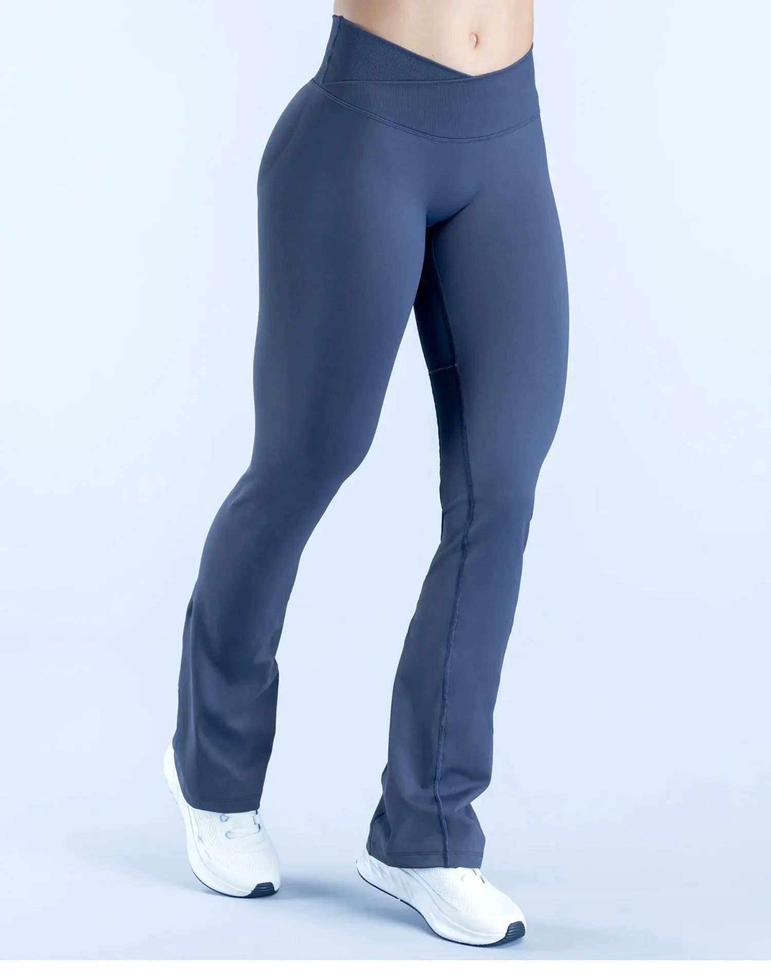 Pantalon Yoga Flare Taille Haute Croisée