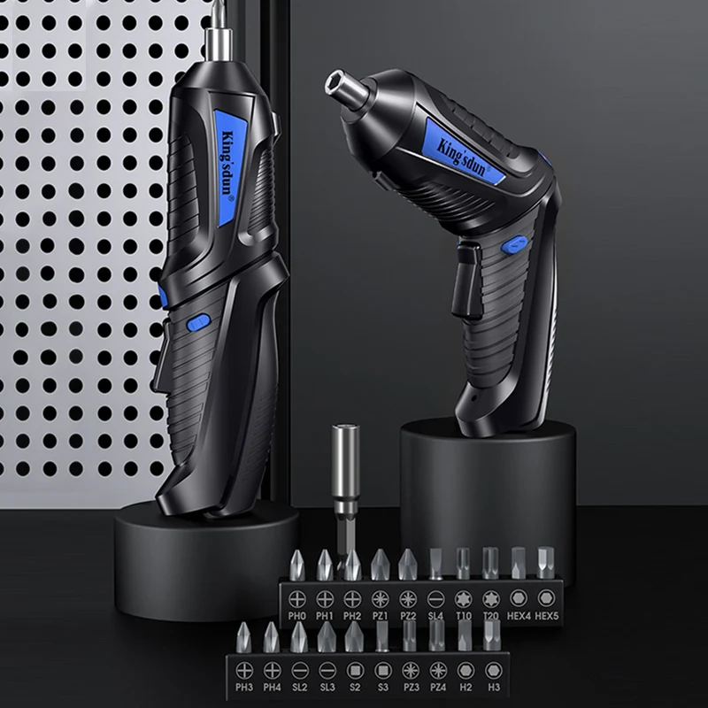 Electric Screwdriver 1300mAh Rechargeable Battery Screwdriver Set with