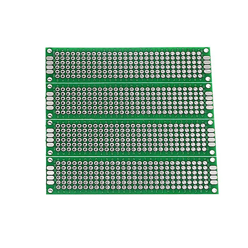 2x8cm PCB 보드 소형 프로토타입 보드 DIY 납땜 전자 프로젝트용 범용 인쇄 회로 기판 브레드보드