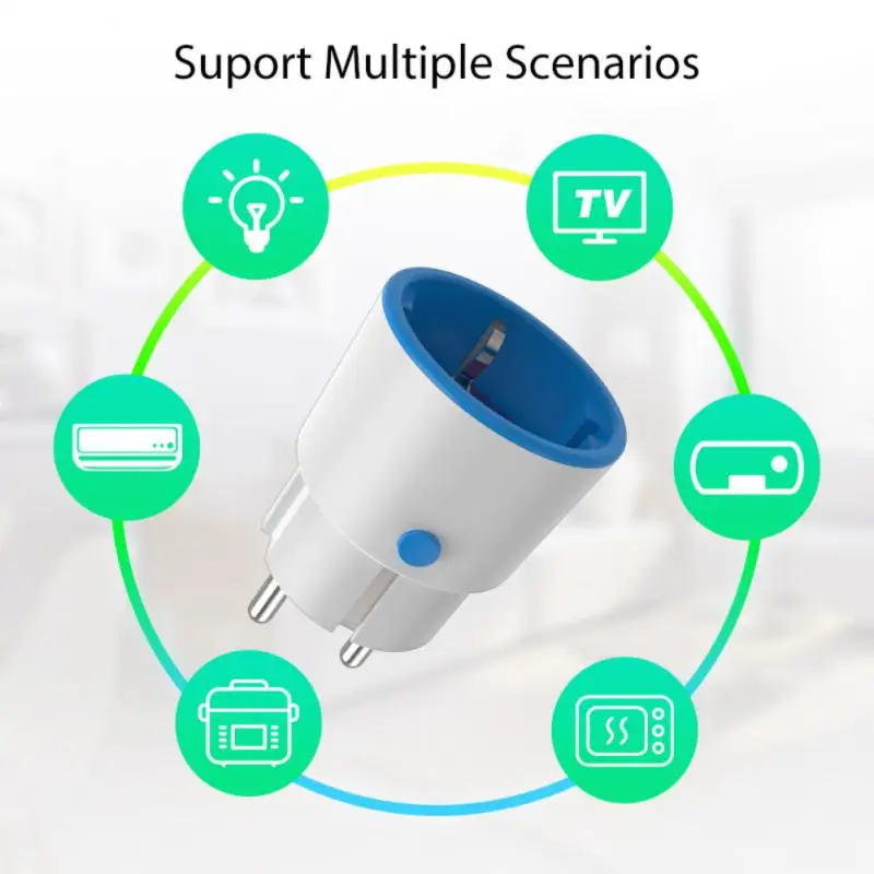 Tuya-WiFi Ʈ ÷ 16A EU Ʈ , Zigbee 3.0   Ÿ̹ Ʈ   Alexa Google Home