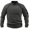Male Hoodie Autumn Winter Warm Solid Color Stand-up Collar Outdoor Breathable Tactical Mens Gym Sport Tops 3