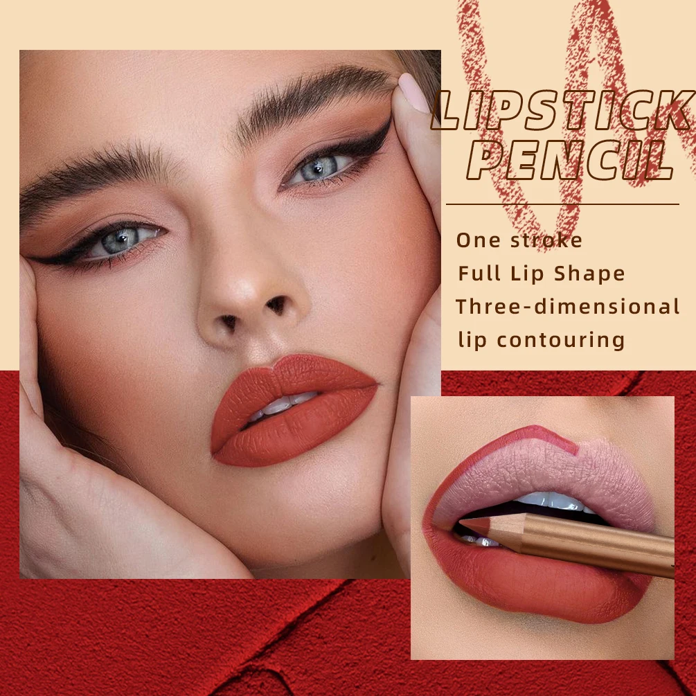 Qibest-conjunto de lápis de batom fosco, matiz labial antiaderente,  impermeável, maquiagem duradoura, cosméticos para mulheres, 12 cores -  AliExpress, image size:1005x1005