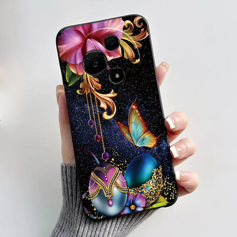 Aesthetic Cute Cat Soft Silicone Black Protective Phone Case Cover