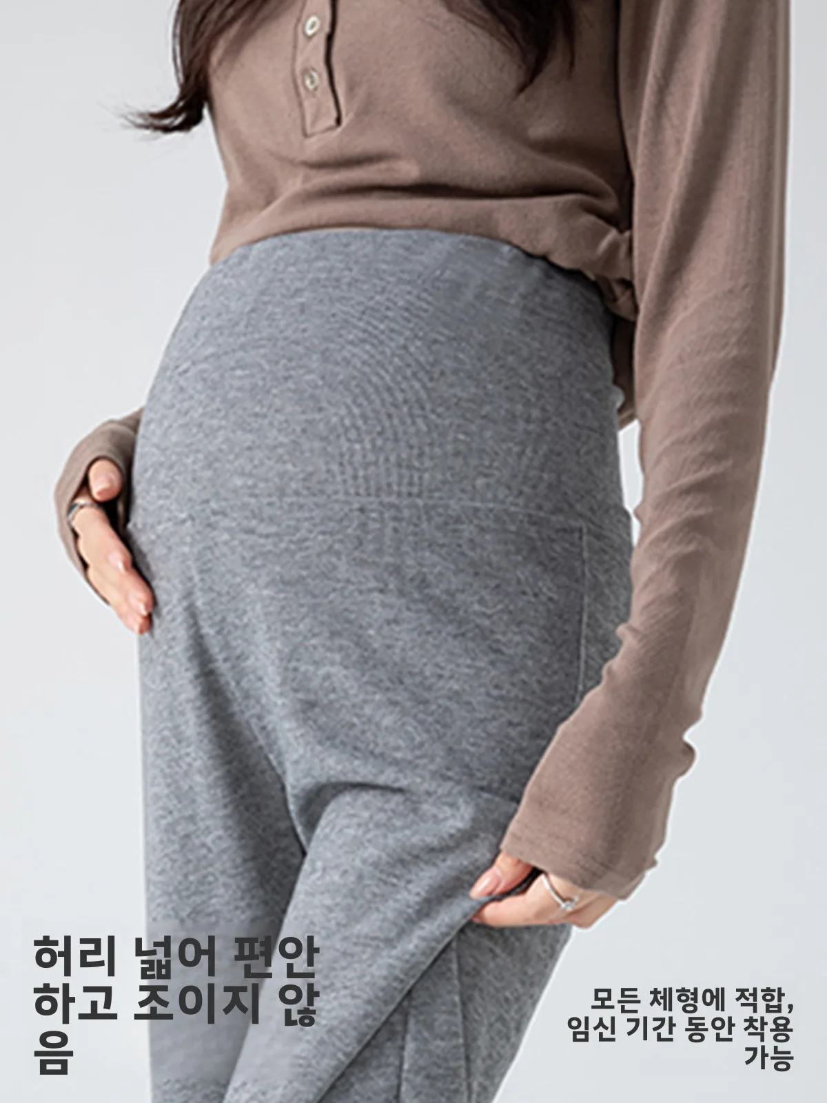 하이 웨이스트 스트레이트 레그 출산 바지 임산부를위한 편안한 봄 여름 새로운 스타일 캐주얼 바지 플러스 사이즈