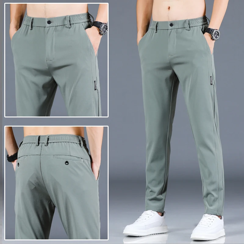 2023 Spring and Autumn Men's Golf Pants High Quality Elasticity Fashion Casual Breathable Trousers 6