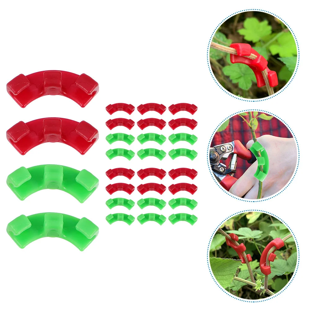 

60 Pcs Plant Bender Gardening Clips Vegetables Vine Support Adjusted Branches Benders Plastic One-piece