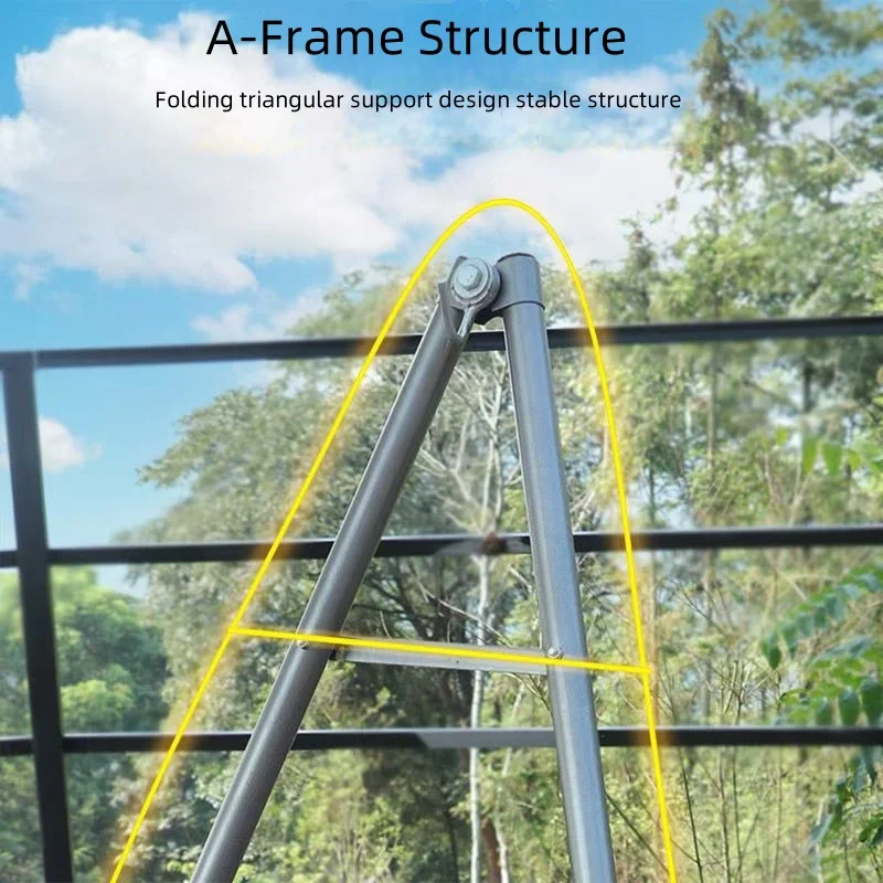 2 in 1 Hammock And Swinging Chair Outdoor Camping Swing Hammock Frame Portable Indoor-Outdoor Adjustable Folding Single Bracket Camping Hammock,Hammock Swing Chair