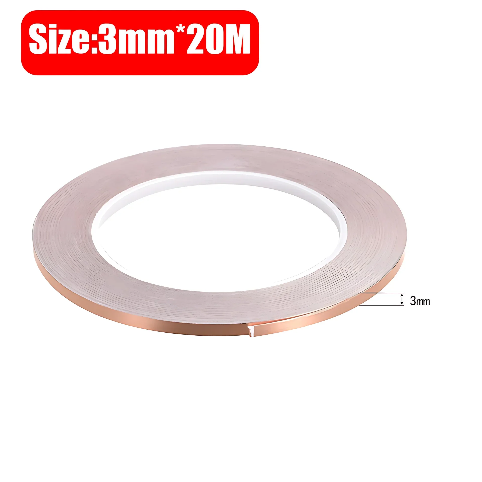 Double-Sided Conductive Copper Foil Tape for EMI Shielding and Electrical Repairs