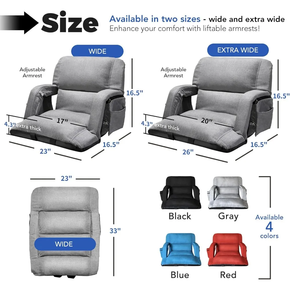 2-Pack Wide Stadium Seats 1