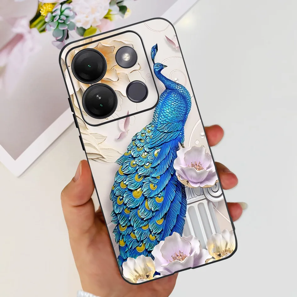 Stylish Patterned Soft Silicone Phone Back Cover