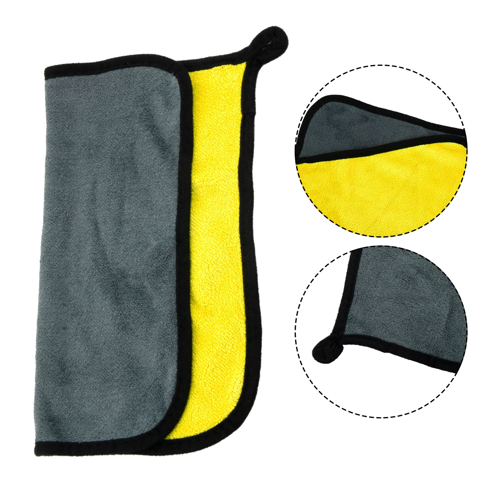 Double Layer Fishing Microfiber Bait Towel With Carabiner Clip