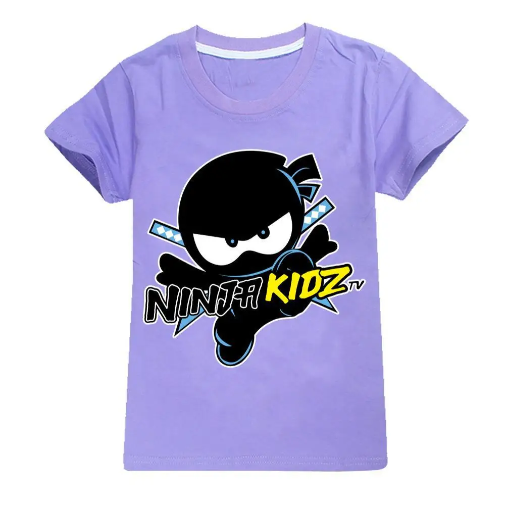 NINJA KIDZ 3D T Shirt Casual Summer Short Tees Kids Cartoon Graphic T Shirts Boys Clothing Harajuku Anime Tshirt 2-16 Years 2