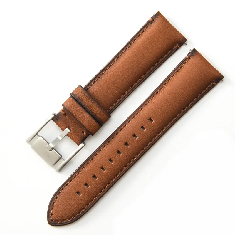 Premium Leather Watch Strap - Quick Release, Waterproof Bracelet