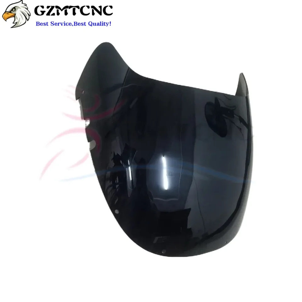 Déflecteur De Vent Pare-brise Moto FZR600 1989-1990 - Noir Et Transparent - Protection Contre Le Vent Et Les Débris