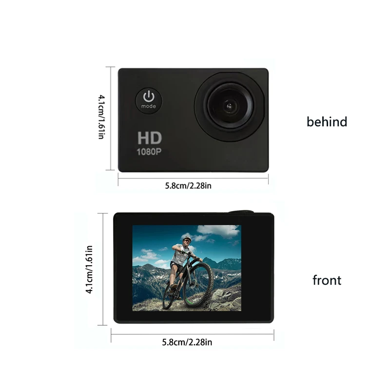 Mini WiFi Sports Camera HD1080P ultra HD waterproof recorder can record wide Angle underwater outdoor sports camera CAM