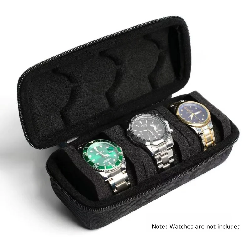 Travel Case for Watch with 3 Slots Rigid High-Quality Watch thumbnail 5