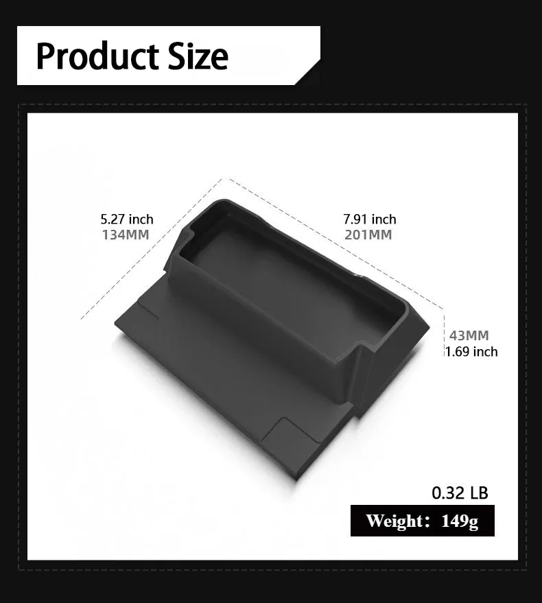 For Tesla Model Y Juniper 2025 Car Storage Box Case Glasses Holder Central Contr