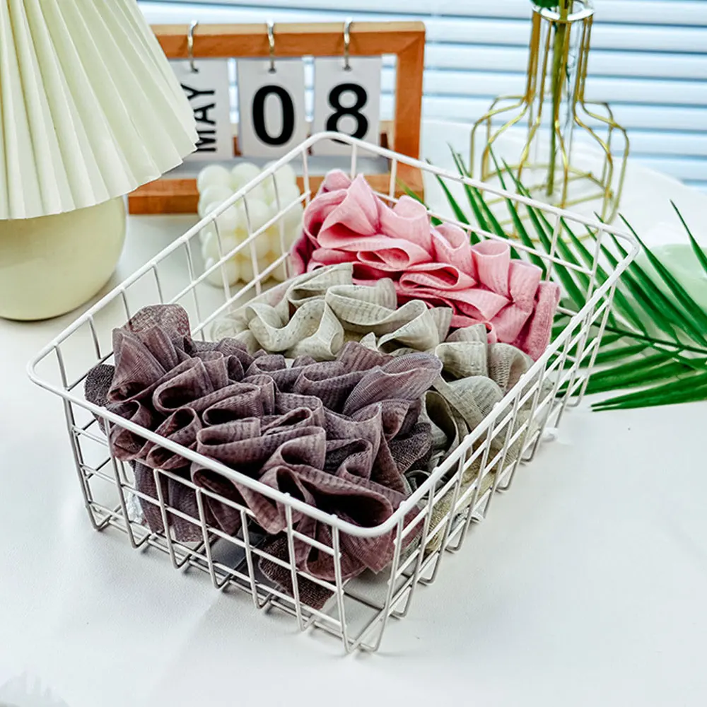 2-In-1 Bath Ball Towel Loofah With Drawstring Closure For Soap Soft Exfoliating Mesh Shower Sponge Skin Care Bathing Tool 6