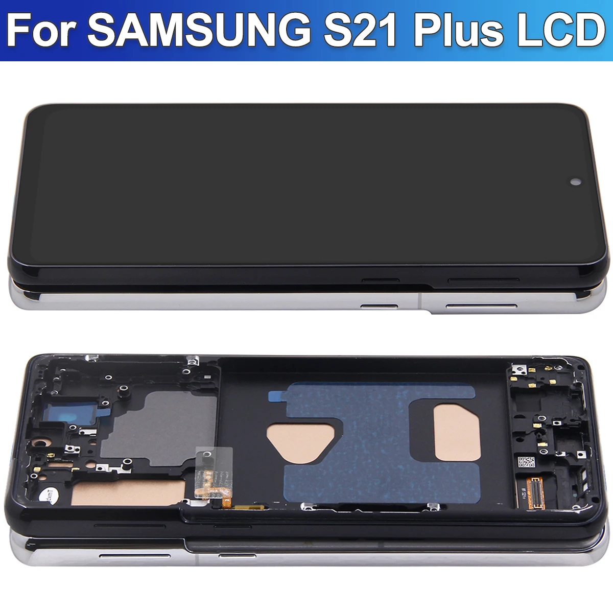 Ecran Dynamic Amoled Original Service Pack Samsung Galaxy S21 Plus + G996B 5G Noir Phantom Black | Replayce