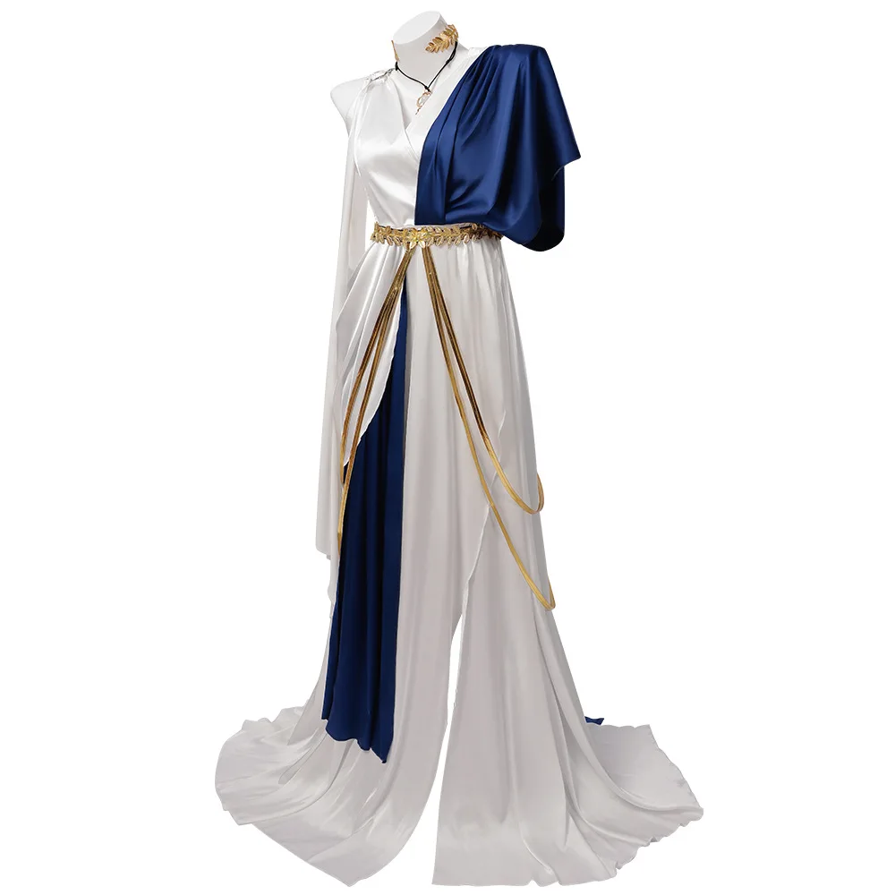 Futuristic Feather-Embellished Cosplay Costume for Events