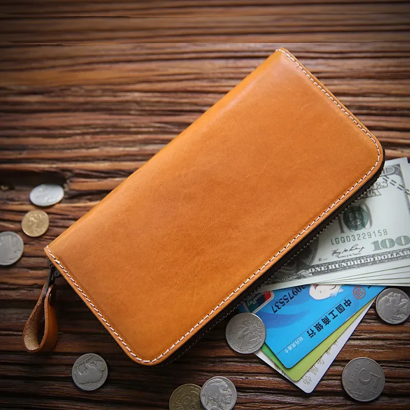 

men's leather wallet coin purses holders fashion wallet men Italy leather